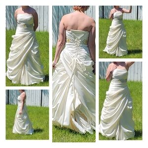 Custom Ivory Wedding Dress, Size 6-12